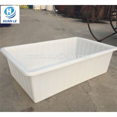 Large capacity food grade plastic flat food container for sale