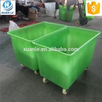 400 liter plastic stacking baskets with wheels trolley