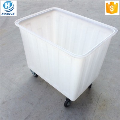 Heavy duty colored durable plastic mobile cart