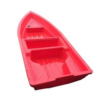 Hot sell plastic 4m fishing dinghy boats with rotomould rubber