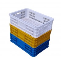 Manufacturing HDPE used food grade plastic fruit shipping crates for sale